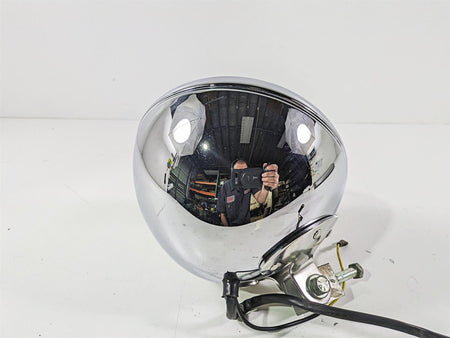 2003 Harley FLSTC Softail Heritage 100th 7" Chrome Headlight Lamp 67903-00 {{ shop.shopifyCountryName }} - Mototech271