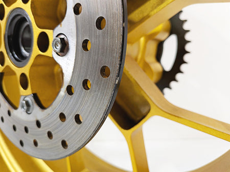 2008 Aprilia RSVR 1000 Factory Rear Wheel Rim 17x6 Gold Evo Forged 853376 {{ shop.shopifyCountryName }} - Mototech271