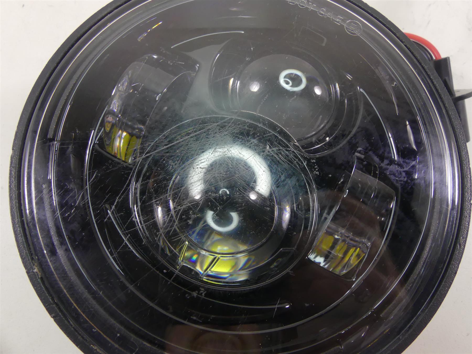 2014 Harley Dyna FXDF Fat Bob Led Headlight Light Bulb Lens Set - Scratched {{ shop.shopifyCountryName }} - Mototech271