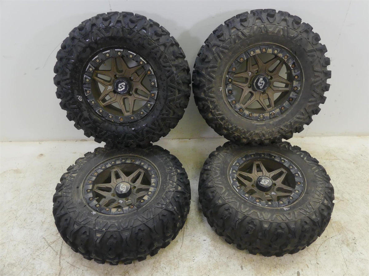 2016 Yamaha YXZ1000 R EPS SE Sedona Split 6 Beadlock Wheel Rim 14x7 4x115 Set {{ shop.shopifyCountryName }} - Mototech271