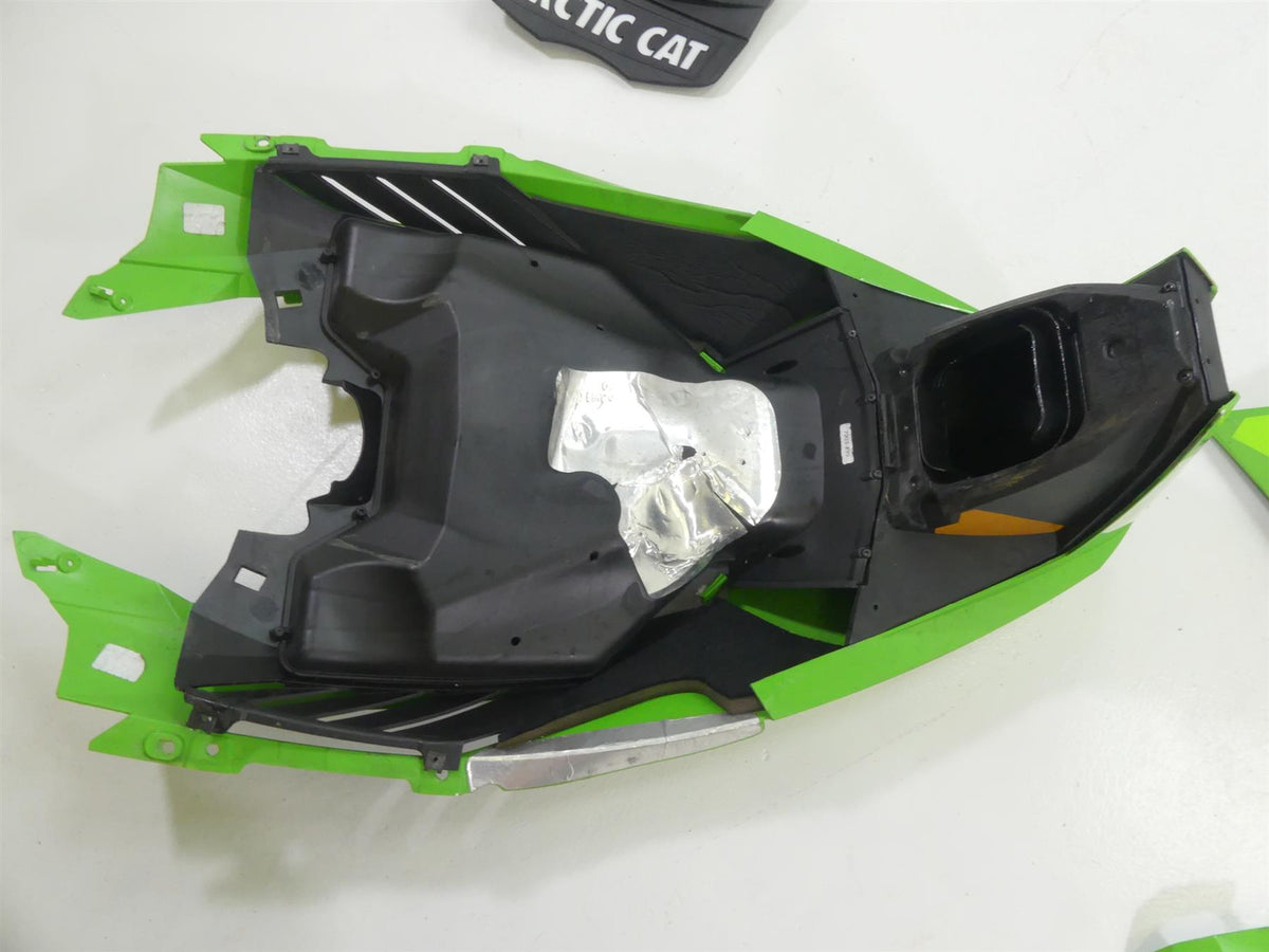 2017 Arctic Mountain Cat M8000 153 Green Plastics Fairing Cover Cowl Set {{ shop.shopifyCountryName }} - Mototech271