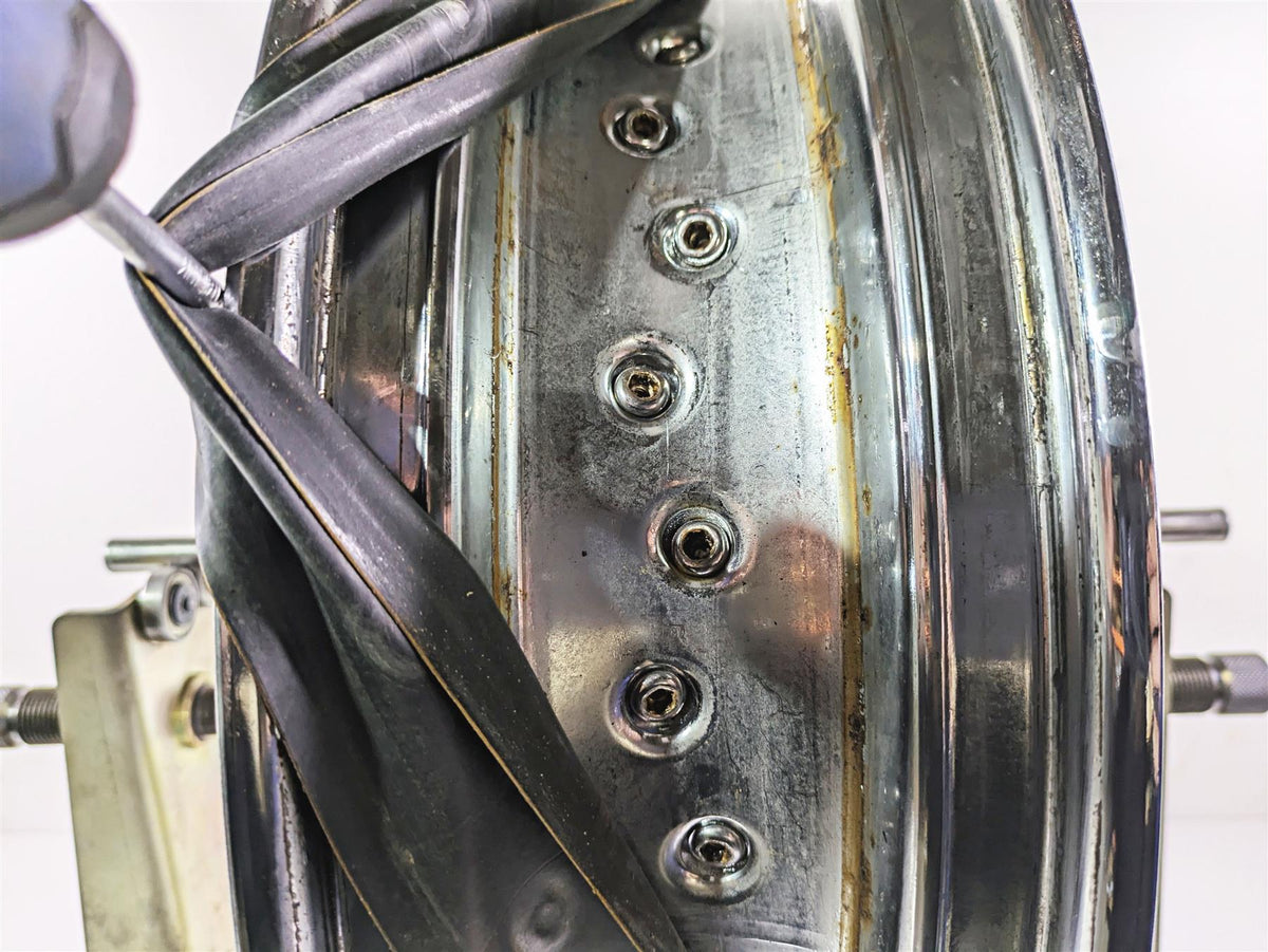 2007 Harley FXDWG Dyna Wide Glide Straight 17x4.5 Rear Wheel Rim 40979-06B {{ shop.shopifyCountryName }} - Mototech271