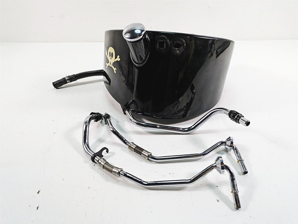 2009 Harley Softail FLSTSB Cross Bones Oil Tank Reservoir & Lines 62507-09DH {{ shop.shopifyCountryName }} - Mototech271