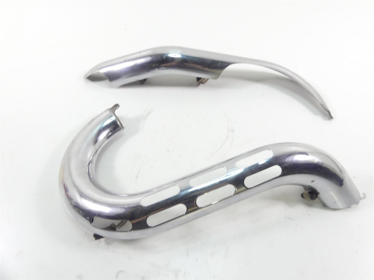 2014 Harley FXDF Dyna Fat Bob Front Rear Header Pipe Heat Shield Set 64830-08 {{ shop.shopifyCountryName }} - Mototech271