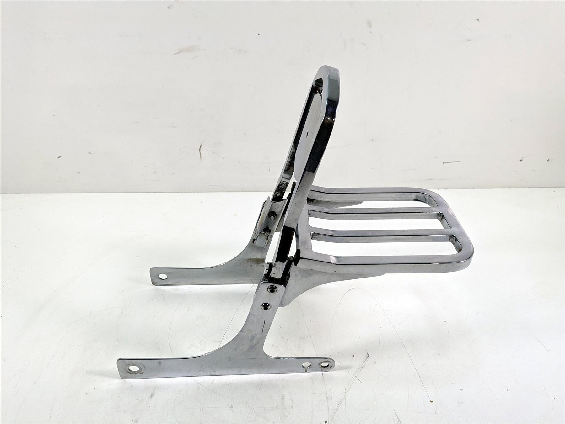 2000 Harley Dyna FXDL Low Rider Rear Chrome Sissy Bar Backrest Luggage Six Pack Rack {{ shop.shopifyCountryName }} - Mototech271