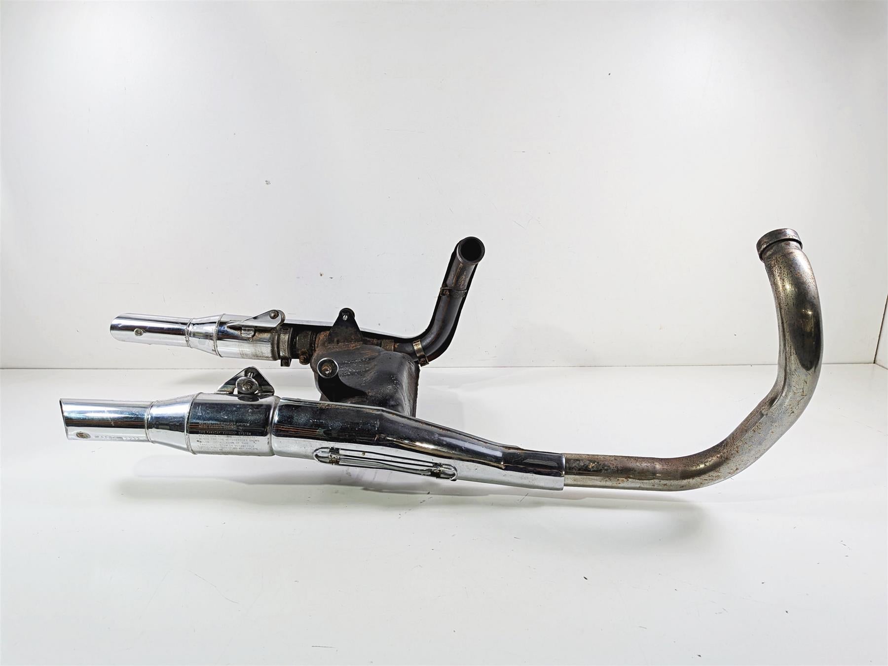 1989 Kawasaki VN750 Vulcan Left Right Exhaust Muffler & Header Set 18002-1701 {{ shop.shopifyCountryName }} - Mototech271
