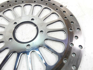 2002 Harley Touring FLHTC Electra Glide Front Chrome Brake Rotor Disc Set