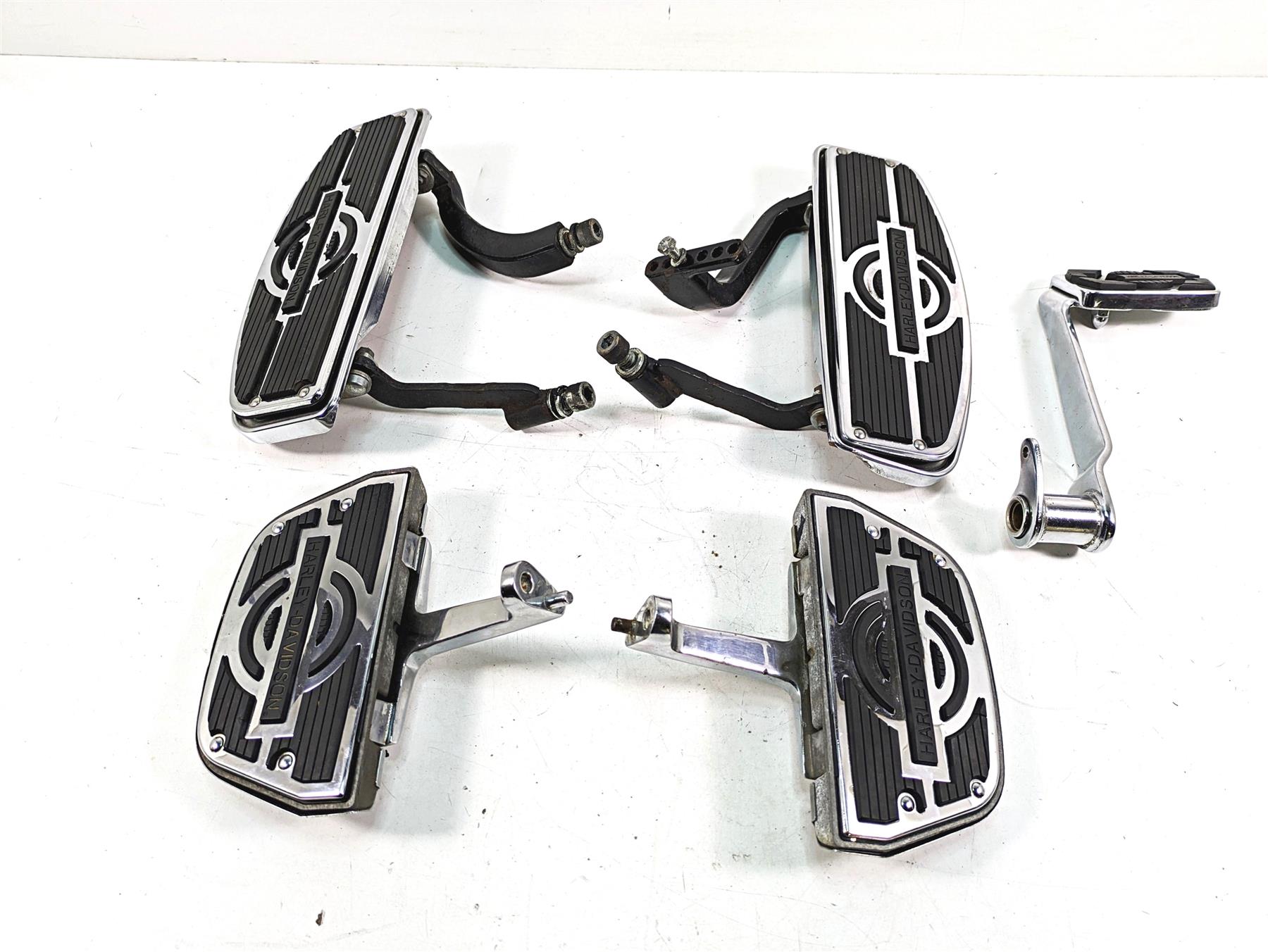 1999 Harley Touring FLHTC Electra Glide Front Rear Floor Board Set 52719-93B