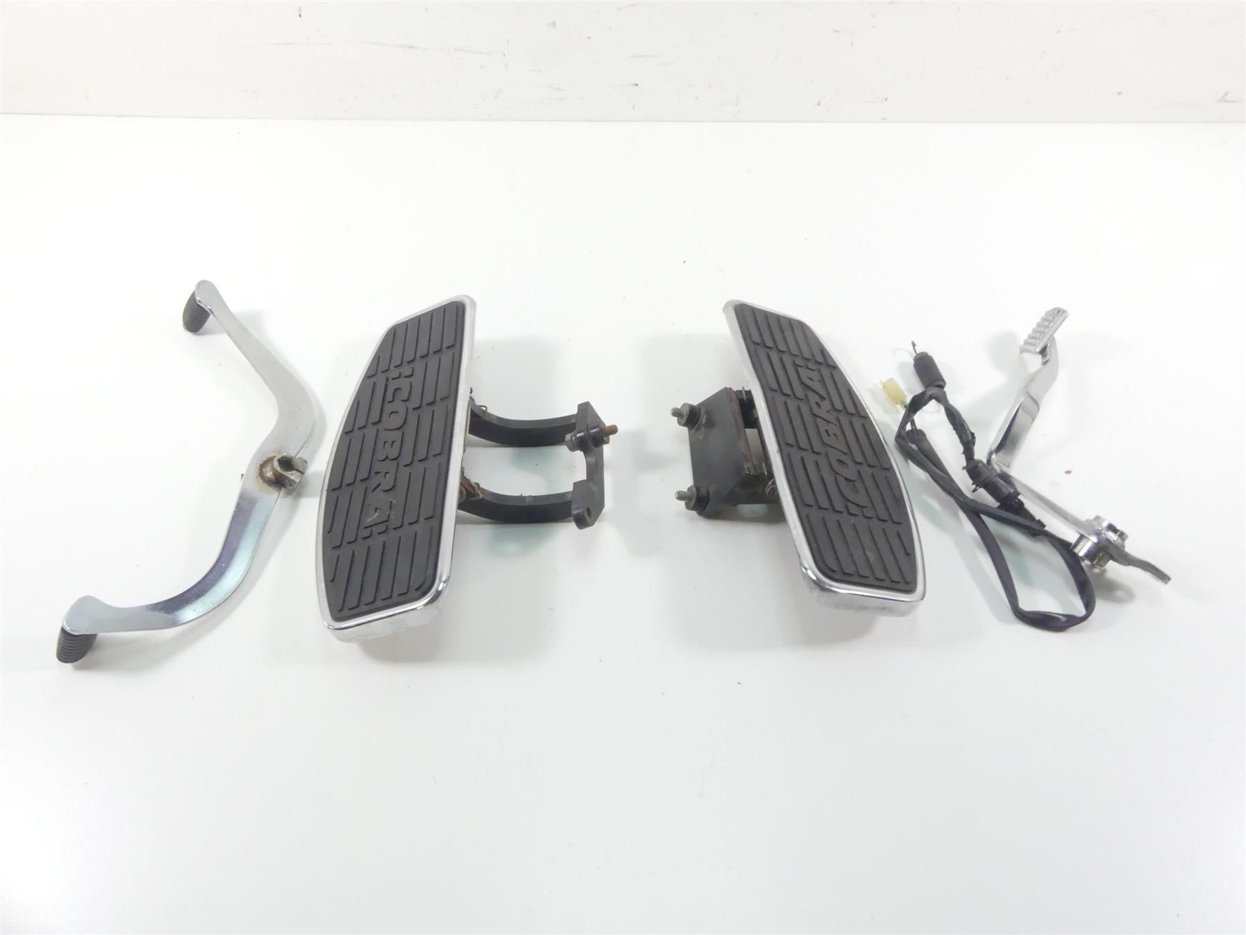 1998 Honda Shadow VT1100T Cobra Front Floorboards + Shift & Brake Lever 06-1621 | Mototech271