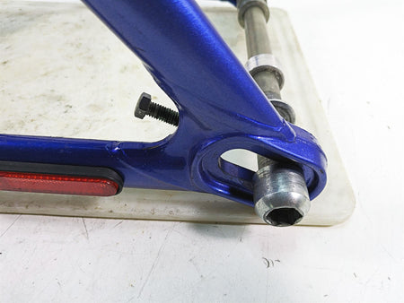 2009 Harley FXCWC Softail Rocker C Swingarm Swing Arm Flame Blue Pearl 47694-09 {{ shop.shopifyCountryName }} - Mototech271