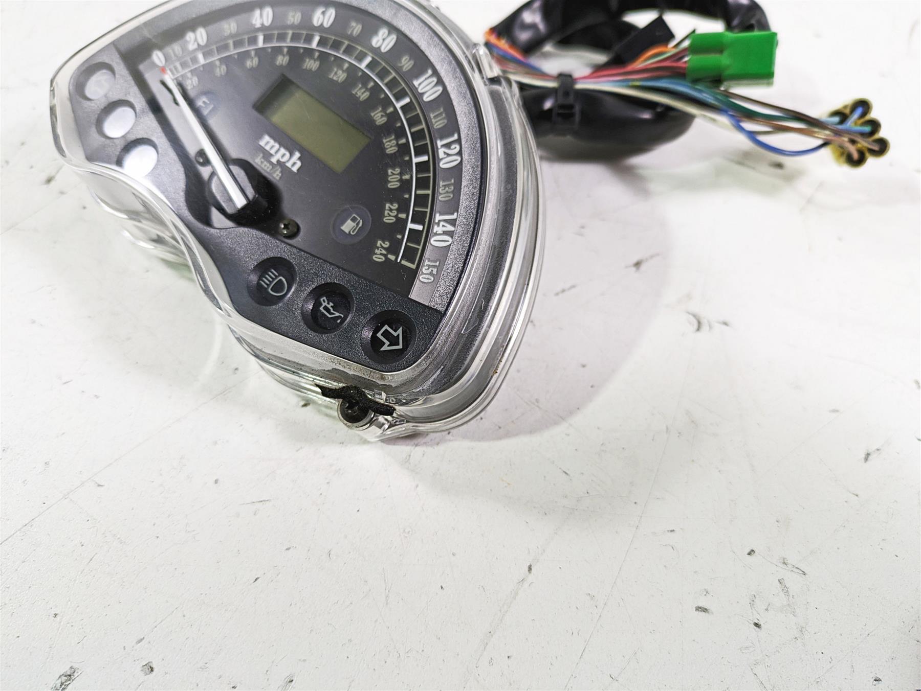 2002 Honda VTX1800 Retro Gauges Speedometer Instrument - 17k 37200-MCV-671 {{ shop.shopifyCountryName }} - Mototech271