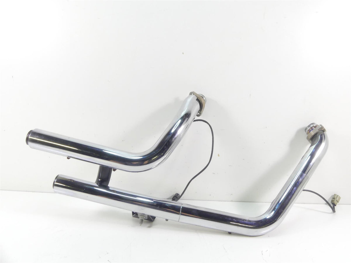 2016 Harley FLS Softail Slim Exhaust Manifold Header Chrome Pipes Set 65600049 {{ shop.shopifyCountryName }} - Mototech271