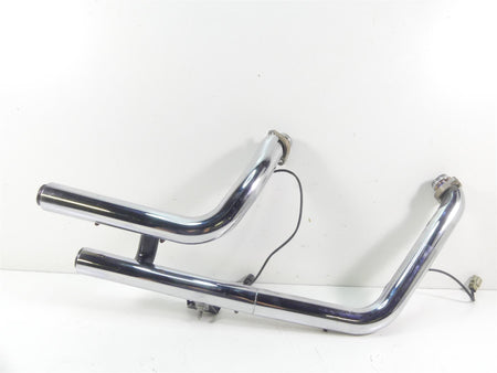 2016 Harley FLS Softail Slim Exhaust Manifold Header Chrome Pipes Set 65600049 {{ shop.shopifyCountryName }} - Mototech271