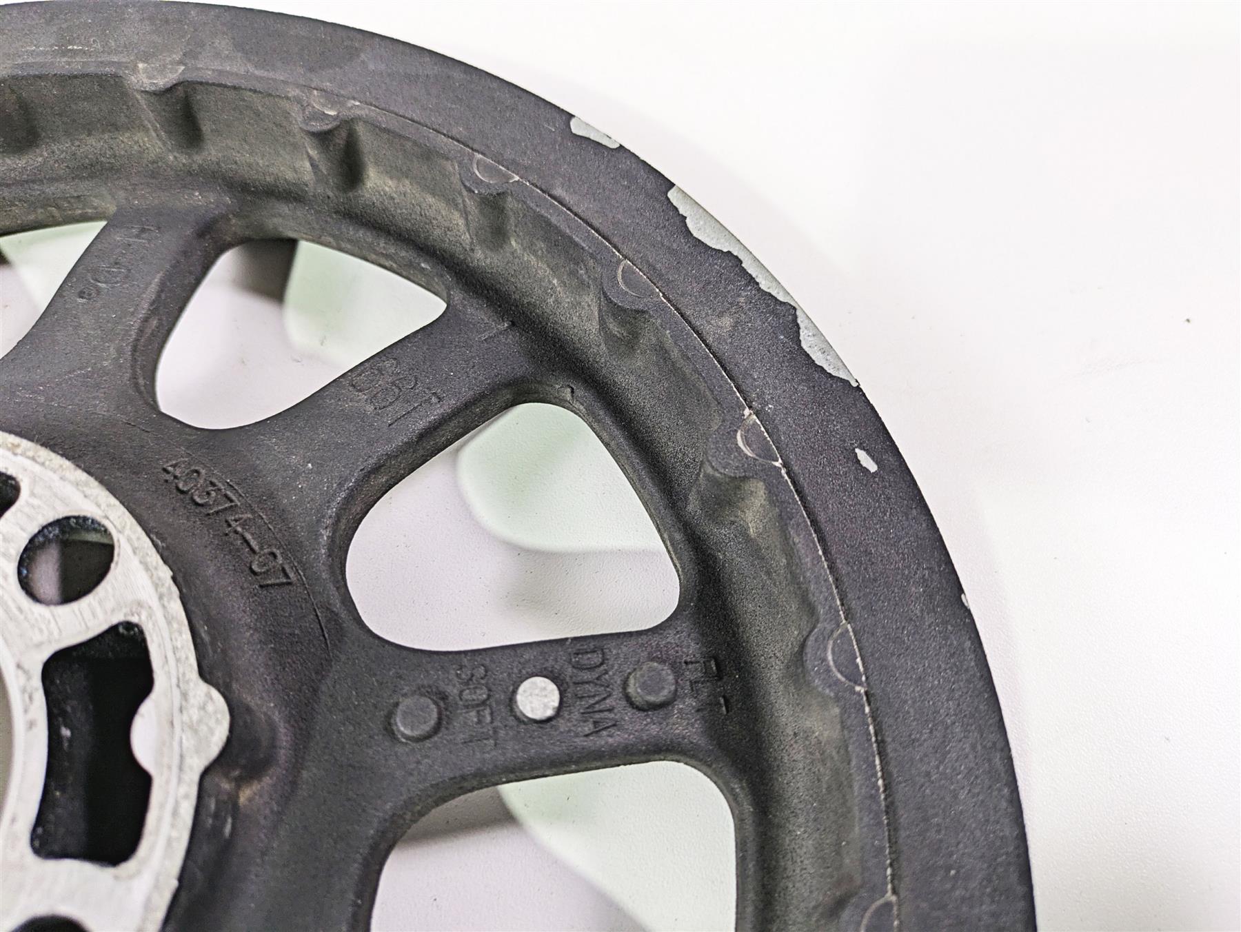 2011 Harley FXDC Dyna Super Glide Rear Drive Belt Pulley 66T 1" 40374-07 {{ shop.shopifyCountryName }} - Mototech271