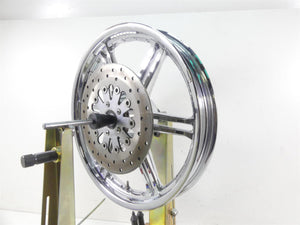 2009 Harley FXDL Dyna Low Rider Slotted 6 Spoke 19x2.5 Chrome Wheel - Read