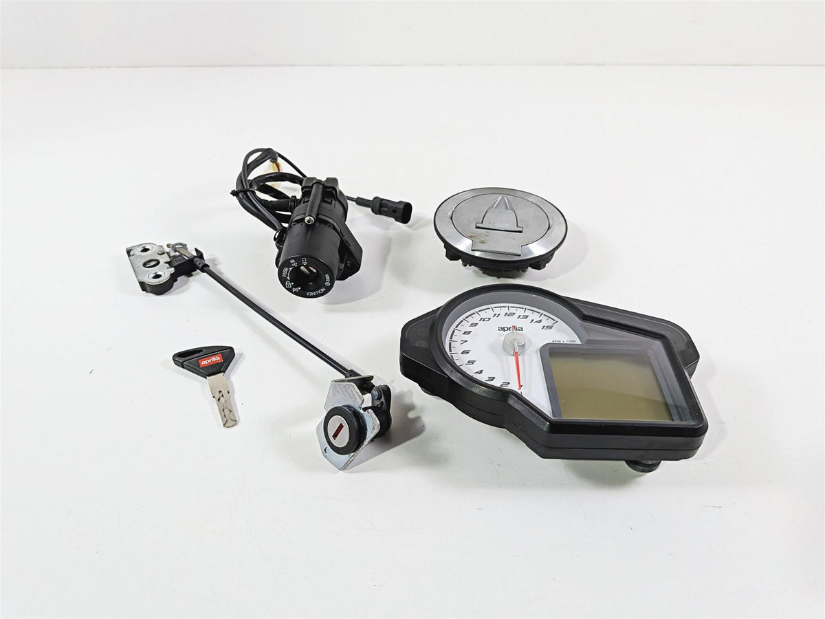 2016 Aprilia RSV 1100 Tuono V4 Factory Gauge Ignition Switch Set 2D000145 {{ shop.shopifyCountryName }} - Mototech271