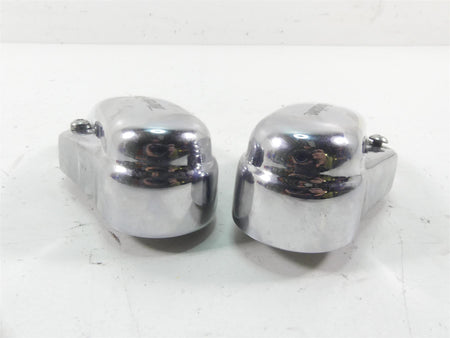 2004 Harley Softail FXSTD SE CVO Deuce Rear Chrome Axle Nut Covers 44500-03B {{ shop.shopifyCountryName }} - Mototech271