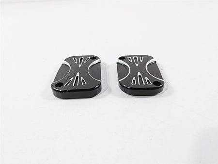 2017 Harley Touring FLHXS Street Glide Arlen Ness Deep Cut Master Cylinder Cover Set {{ shop.shopifyCountryName }} - Mototech271