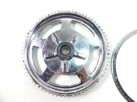 2005 Harley VRSCSE CVO V-Rod Rear Chrome Drive Belt Sprocket 72T - Read 40229-04 {{ shop.shopifyCountryName }} - Mototech271