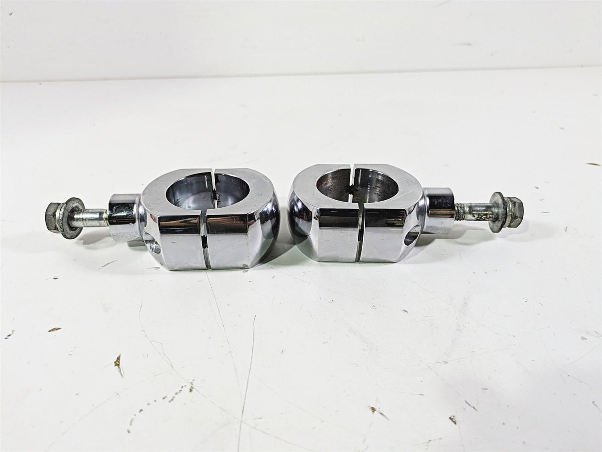 2003 Harley Softail FXSTDI Deuce 100th Aftermarket 2" Handlebar Riser Set {{ shop.shopifyCountryName }} - Mototech271