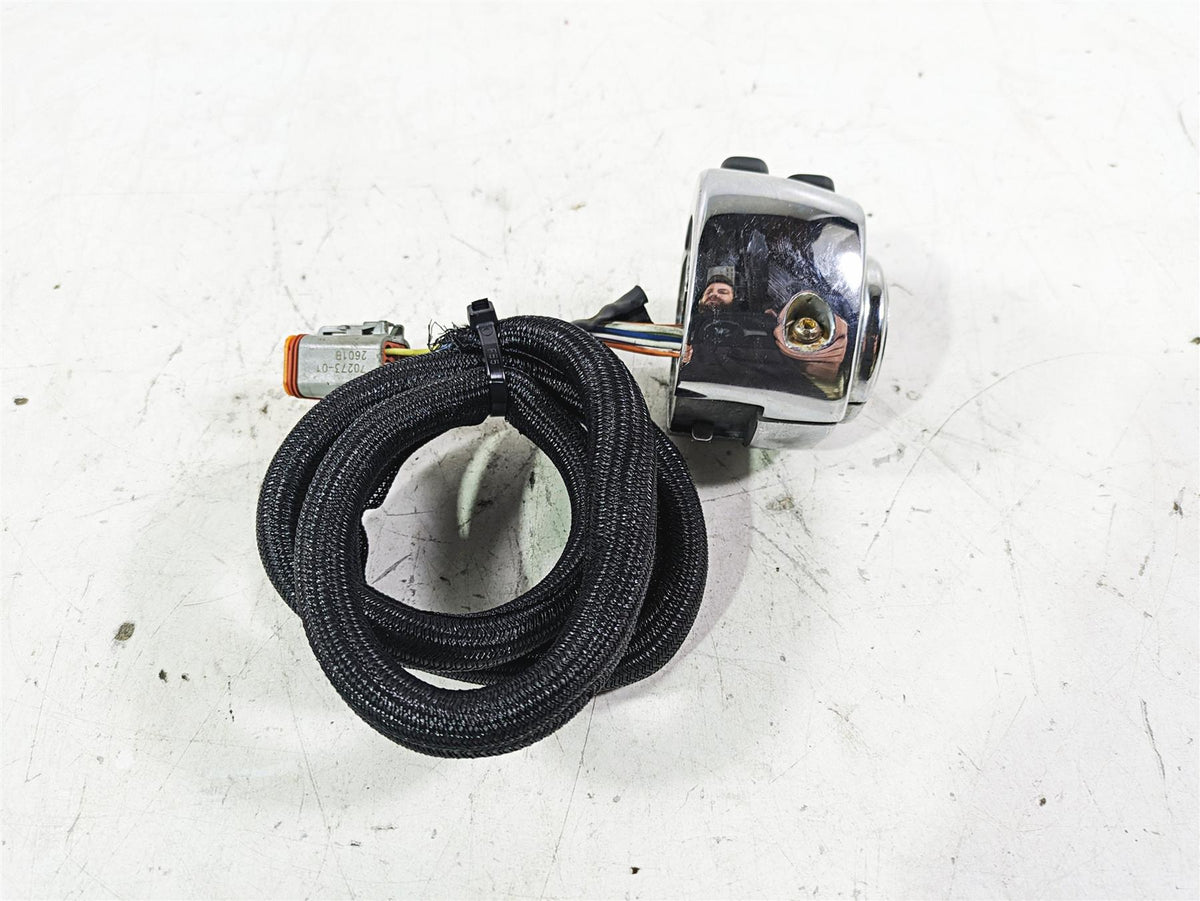 2002 Harley FLSTC Softail Heritage Left Chrome Hand Control Switch 71682-06A {{ shop.shopifyCountryName }} - Mototech271