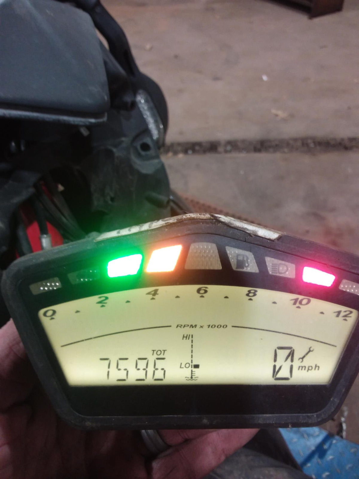 2011 Ducati Hypermotard 1100 SP Speedo Gauge Instrument Cluster 7K 40610773B {{ shop.shopifyCountryName }} - Mototech271