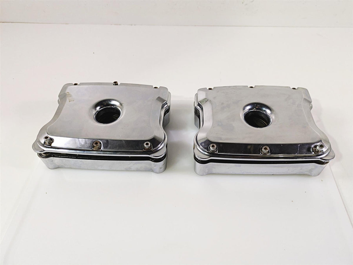 2004 Big Dog Chopper S&S Chrome Rocker Box Cylinderhead Cover Set 90-4093-S {{ shop.shopifyCountryName }} - Mototech271