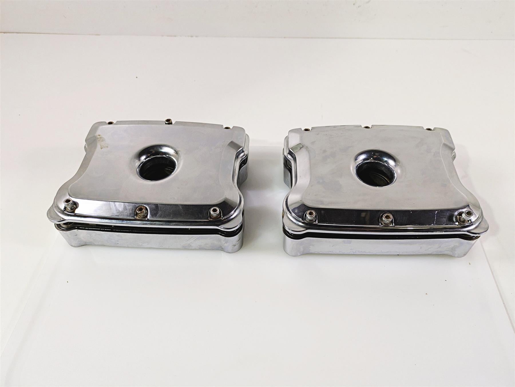 2004 Big Dog Chopper S&S Chrome Rocker Box Cylinderhead Cover Set 90-4093-S {{ shop.shopifyCountryName }} - Mototech271