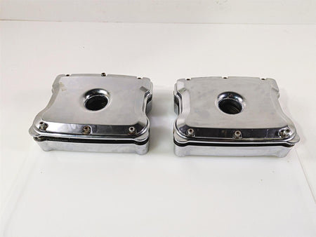 2004 Big Dog Chopper S&S Chrome Rocker Box Cylinderhead Cover Set 90-4093-S {{ shop.shopifyCountryName }} - Mototech271