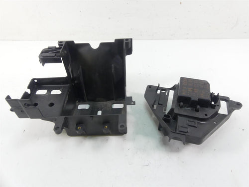 2012 Harley Touring FLHTP Electra Glide Battery Tray Electric Holders 66281-09B | Mototech271