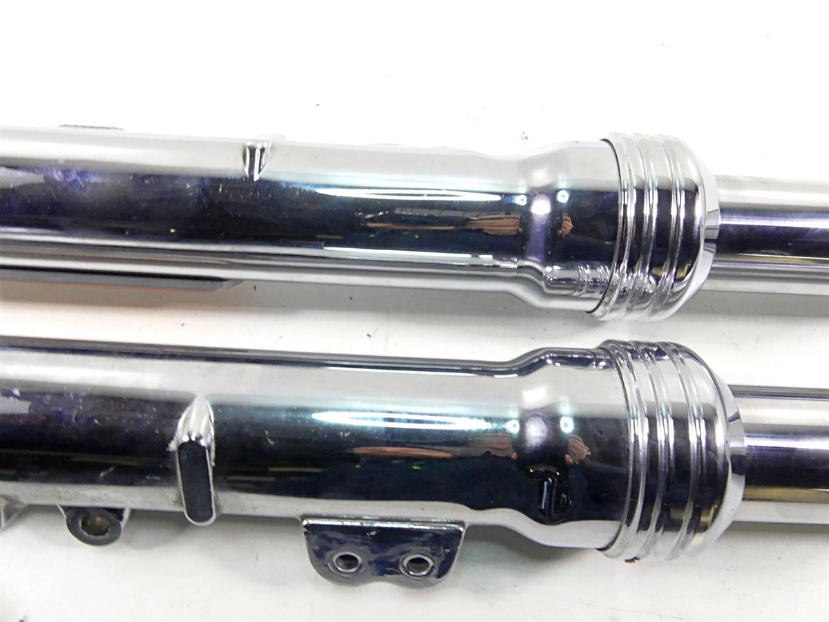 2005 Harley VRSCSE CVO V-Rod 49mm Chrome Front Fork Leg Set 46784-05A 46785-05A {{ shop.shopifyCountryName }} - Mototech271