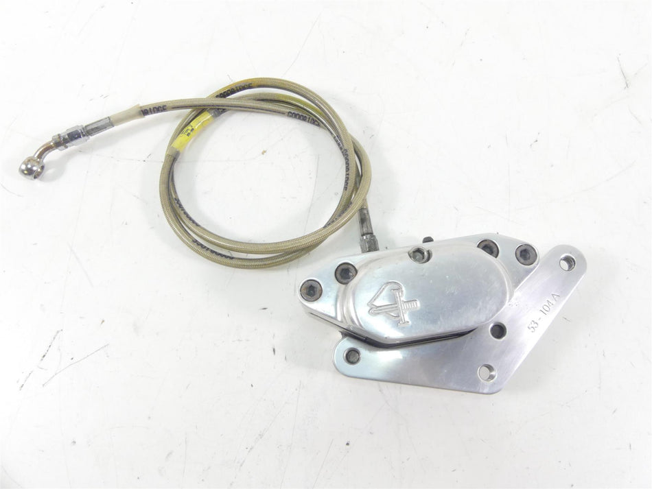 2001 Indian Centennial Scout Front Brake Caliper & Mount & Line 53-176 {{ shop.shopifyCountryName }} - Mototech271
