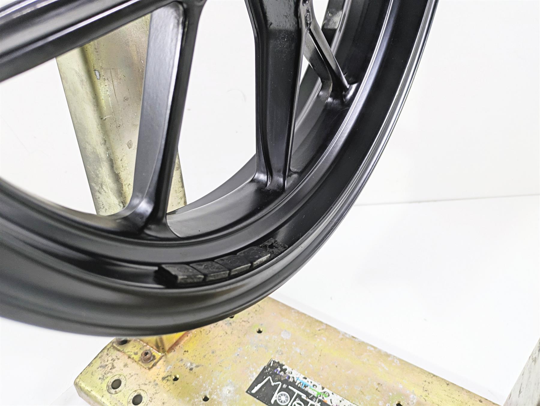 2012 Ducati Streetfighter 848 Straight Front Wheel Rim 17x3.5 Enkei 50121301AB {{ shop.shopifyCountryName }} - Mototech271