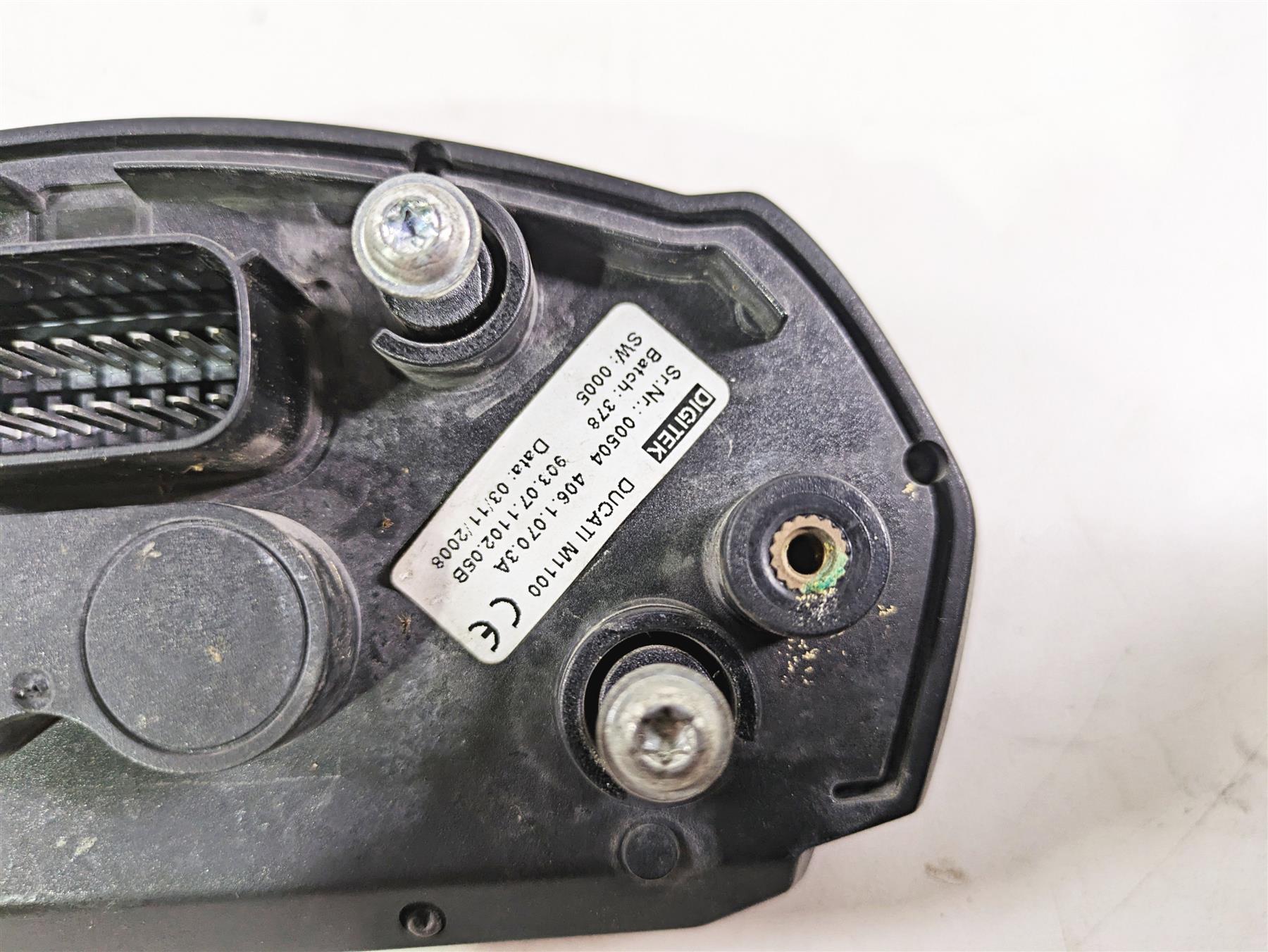 2009 Ducati Monster 1100 S Speedometer Gauge 19K Ignition Switch Key 40610703A {{ shop.shopifyCountryName }} - Mototech271