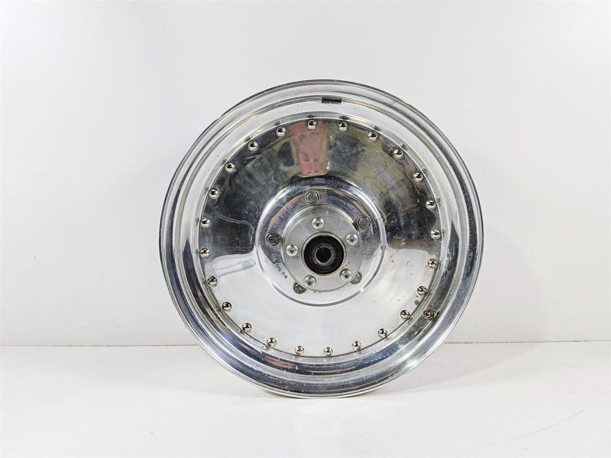 2005 Harley Softail FLSTFSE CVO Fat Boy Front Wheel Rim Solid 16x3 41312-04-Mototech271