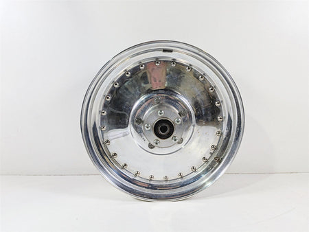 2005 Harley Softail FLSTFSE CVO Fat Boy Front Wheel Rim Solid 16x3 41312-04-Mototech271