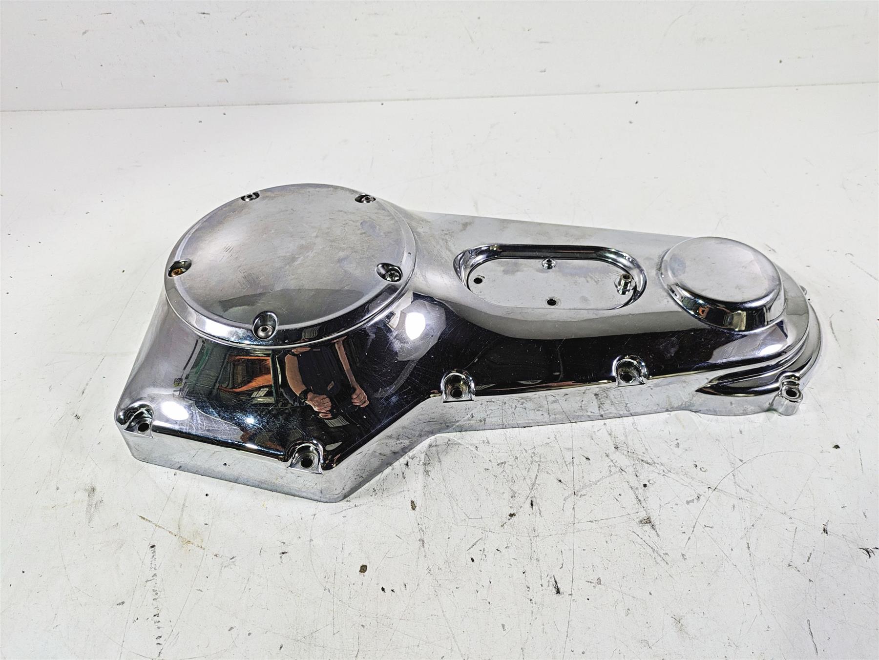 2002 Harley FLSTC Softail Heritage Classic Outer Primary Clutch Cover 60506-99 {{ shop.shopifyCountryName }} - Mototech271