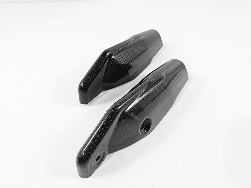 2008 Ducati Hypermotard 1100 S Oem Lower Carbon Fork Guards 46012811 46012801-Mototech271