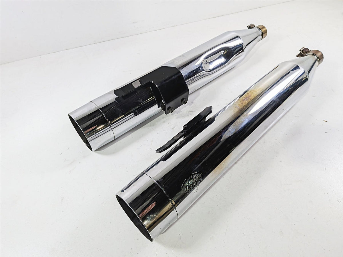 2015 Harley Touring FLTRUSE CVO Road Glide Vance Hines 4" Exhaust Muffler Pipes-Mototech271