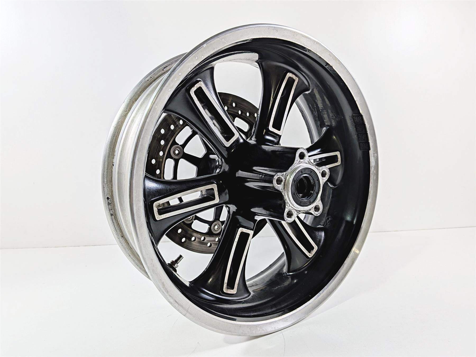 2013 Victory Vision Tour Straight Black Rear Wheel Rim 16x5 1521384 {{ shop.shopifyCountryName }} - Mototech271