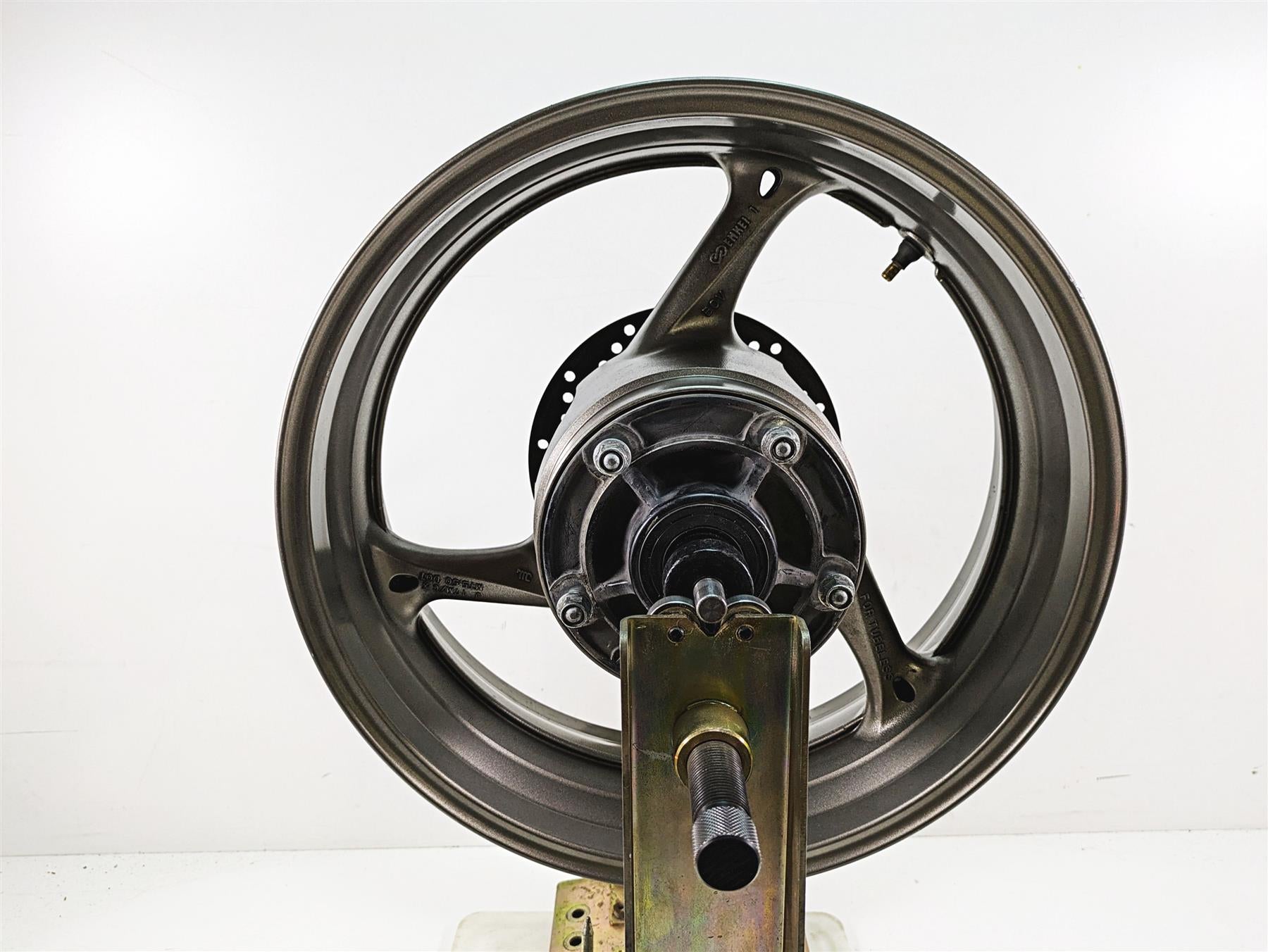 2009 Suzuki GSXR750 K9 Straight 17x5.5 Enkei Rear Wheel Rim 64111-37H00 {{ shop.shopifyCountryName }} - Mototech271