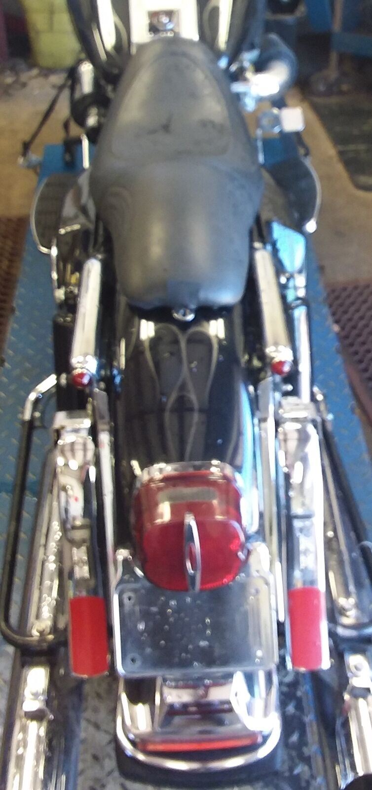 2002 Harley Touring FLHRI Road King Between Saddlebag & Fender Cover Blinker {{ shop.shopifyCountryName }} - Mototech271