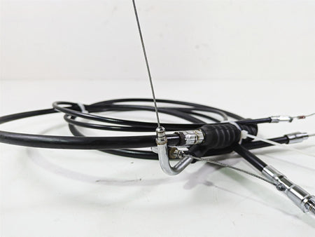 2011 Harley FXDC Dyna Super Glide 12" Extended Throttle Clutch Cable Set {{ shop.shopifyCountryName }} - Mototech271
