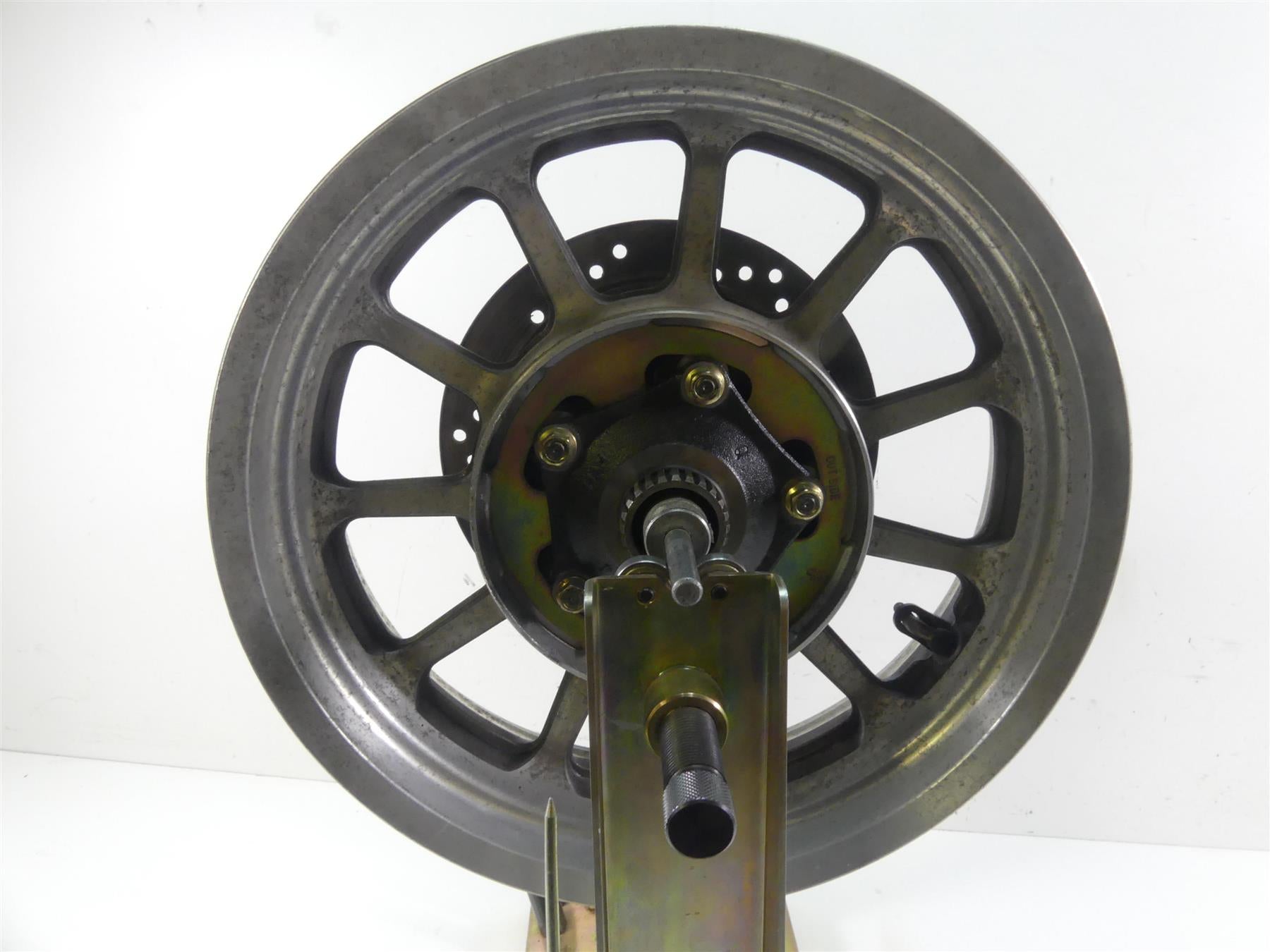 1998 Honda Shadow VT1100T Straight 16x4.5 Rear Wheel Rim 44650-MBC-020 {{ shop.shopifyCountryName }} - Mototech271