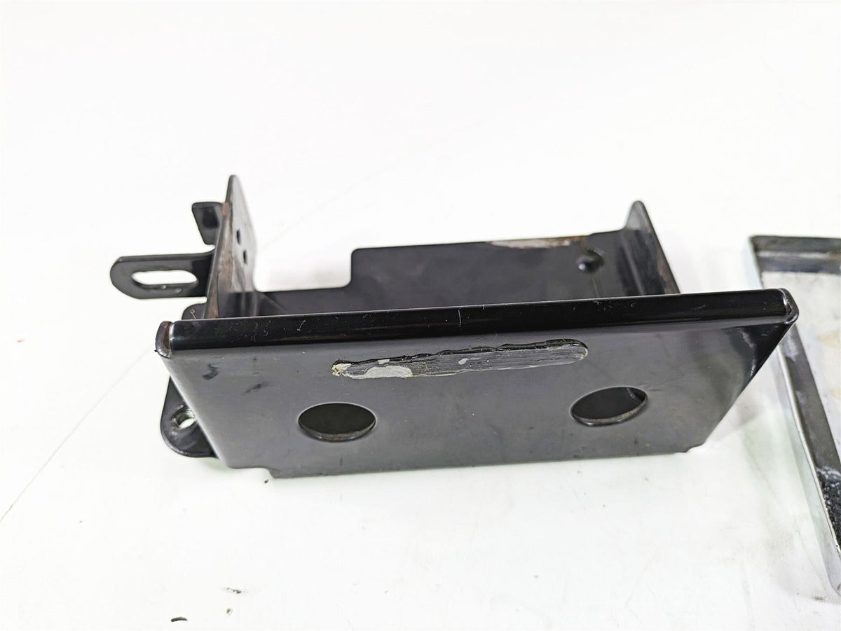 2002 Harley Dyna FXDL Low Rider Battery Tray Box & Skull Chrome Cover 66375-97 {{ shop.shopifyCountryName }} - Mototech271
