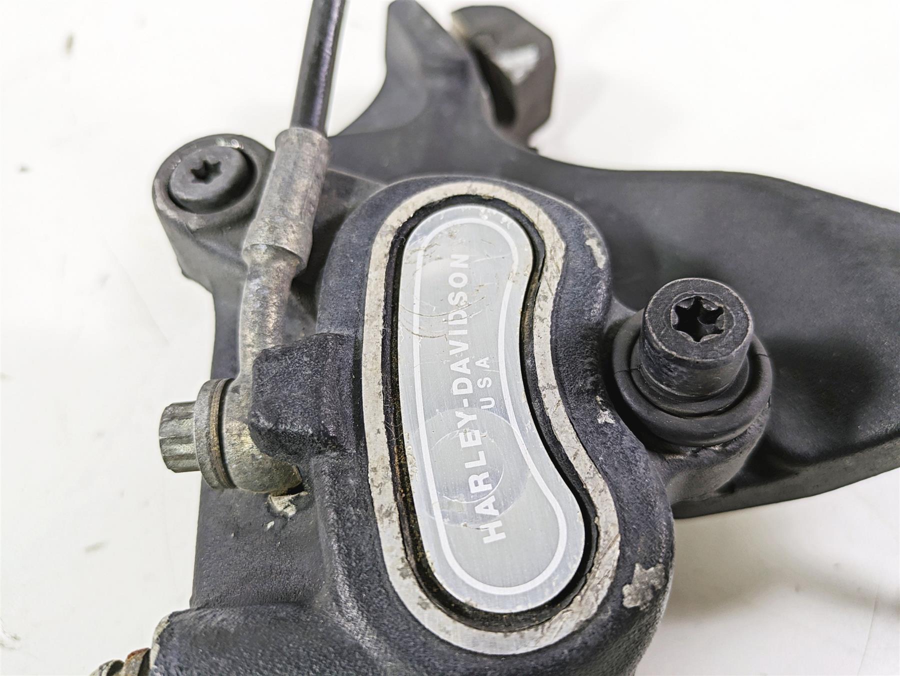 2012 Harley FLD Dyna Switchback Rear Brake Caliper & Bracket 40908-08 {{ shop.shopifyCountryName }} - Mototech271