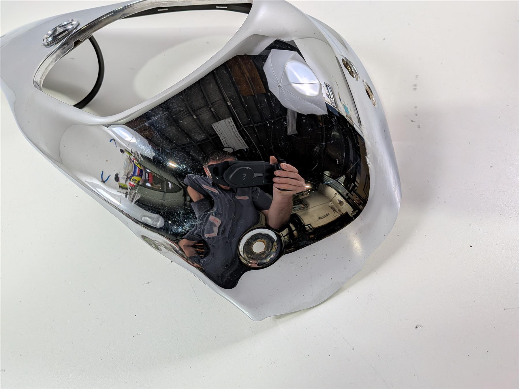 2008 Yamaha XV1900 Roadliner S Chrome Tank Dash Cover 1D7-83559-10-00 {{ shop.shopifyCountryName }} - Mototech271