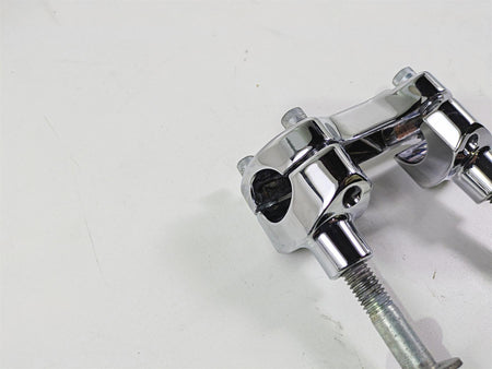2004 Harley Softail FXSTDI Deuce Chrome Short Handlebar Riser Holder Set {{ shop.shopifyCountryName }} - Mototech271