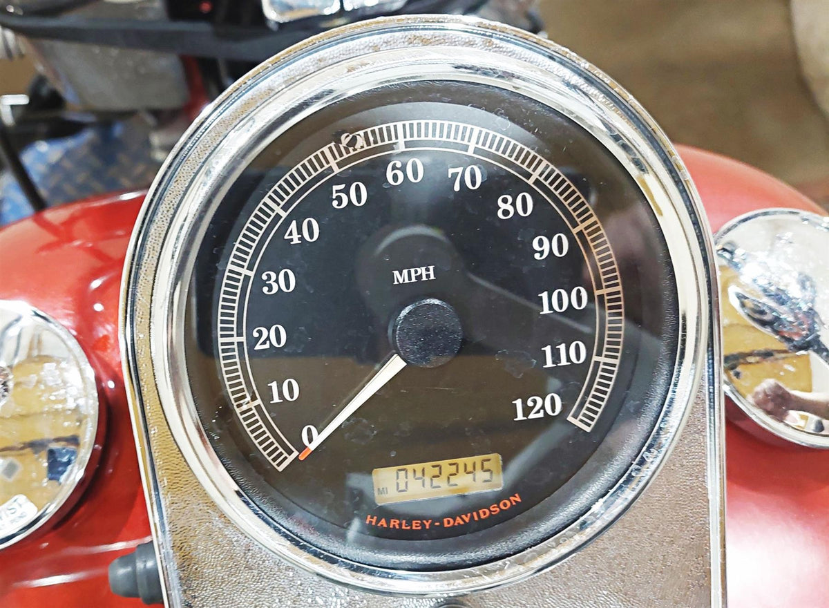 2006 Harley FLSTI Softail Heritage Speedometer Gauge - 42k - Read 67033-04B {{ shop.shopifyCountryName }} - Mototech271