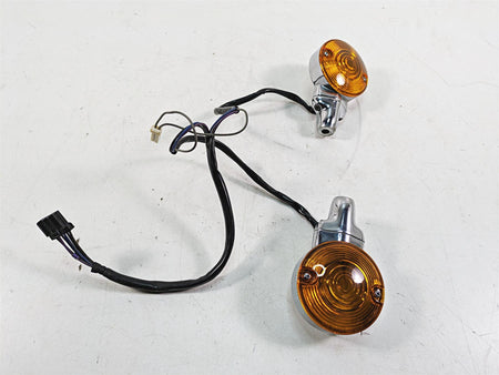1999 Harley Touring FLHTC Electra Glide Front Blinker Turn Signal Set 68712-94A {{ shop.shopifyCountryName }} - Mototech271